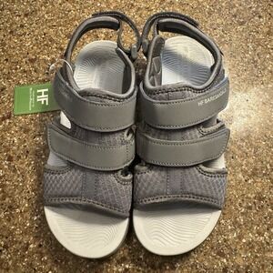 Hike Footwear HF Baresandal IV Adjustable Gray Breathable Unisex EU37 US W 7 M 5